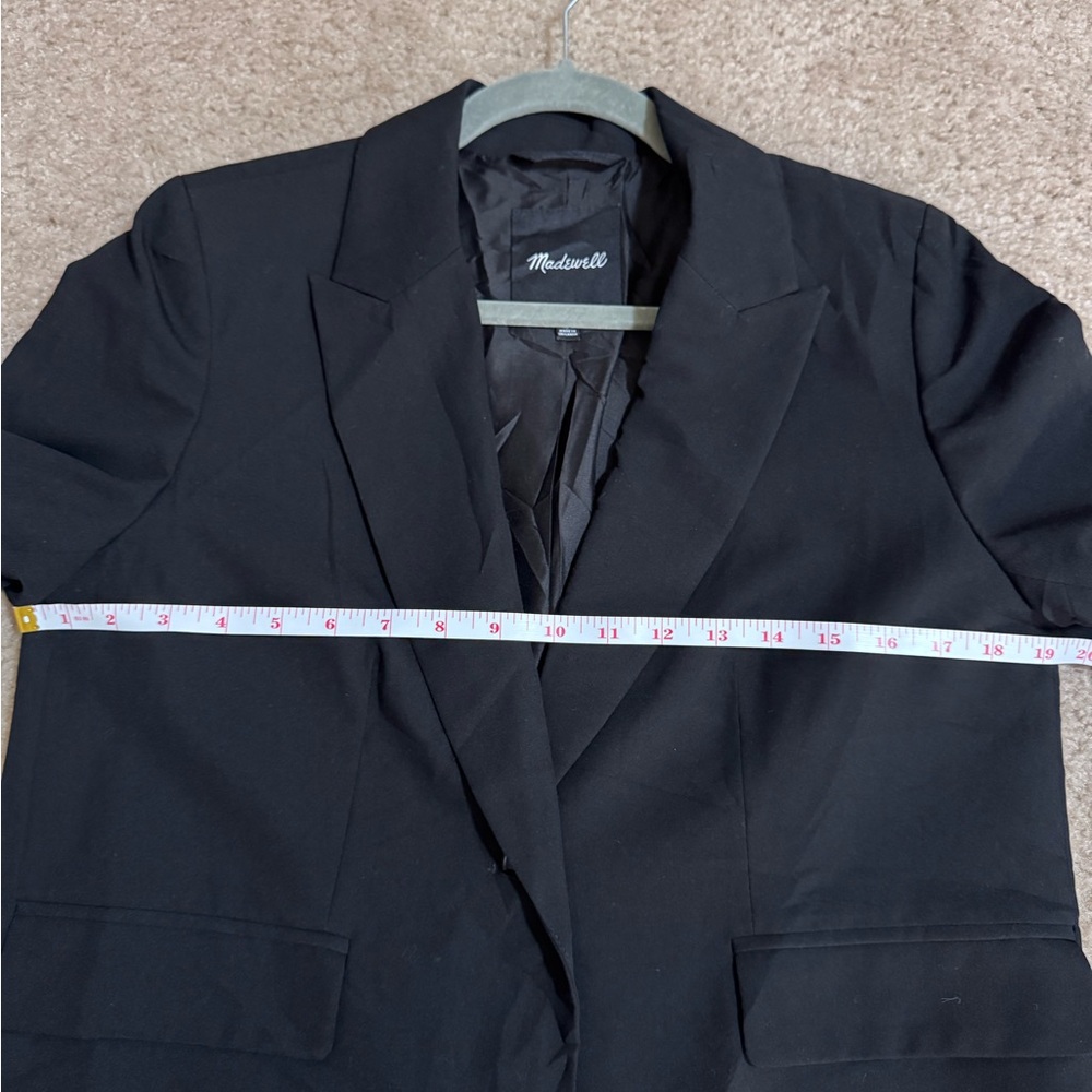 Madewell Women's Crop Style Blazer Black Size Small - Picture 7 of 13